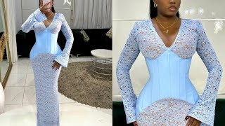 How to make a Stylish Corset Dress with a Curved Waistline