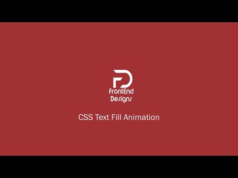 #CSS Text Fill #Animation | #CSS Mətn Doldurma Animasiyası | 2022