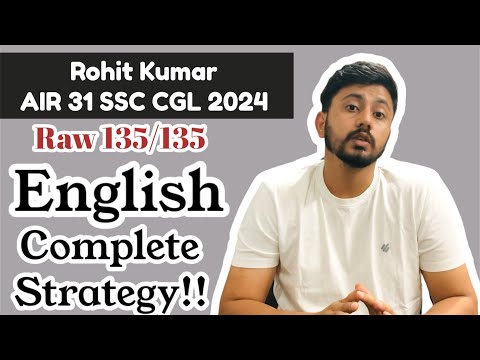How I got 135/135 in English! My complete English strategy for 2025 and 2026 SSC CGL aspirants!!