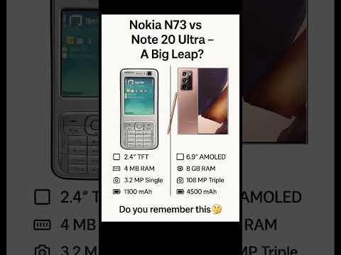 Nokia N73 vs Samsung Note 20 Ultra – 2006 vs 2020 Beast Battle! 💥📞 #Shorts