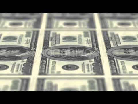 Hundred Dollars Banknotes videohive footage