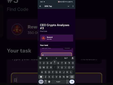 BRN TAP CRYPTO ANALYSIS #3 CODE #brntap #code #crypto