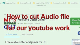 How to cut audio Mp3 files very fast bdl telugu tech-tutorials