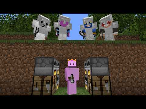 Minecraft Speedrunner VS 4 Hunters