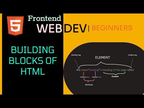 Basic Building Blocks Of HTML | Tags & Attributes  - Frontend Web Development For Beginners #3