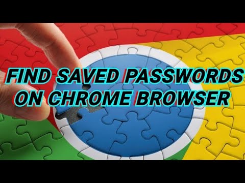 how to find saved passwords on chrome browser