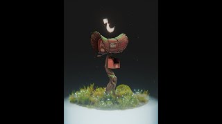 Postbox Low-Poly Stylized 3D model WIP [Timelapse]