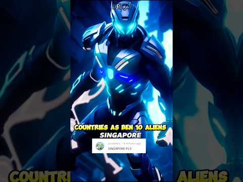 Countries as Ben10 Alien Part-3 🤯💥 generated using Ai 🔥 #ai #leonardoai #ben10 #shorts