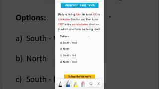 Direction Test Tricks | Logical Reasoning Tricks #viral #directiontest #shorts #reasoning