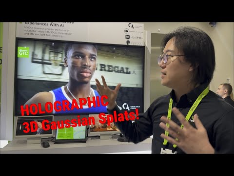 Holographic 3D Gaussian Splatting Live at GTC!