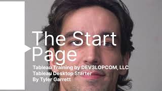 The Start Page in Tableau Desktop - Tableau Desktop Starter