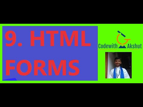 Web Designing Tutorial: #9 - HTML Forms
