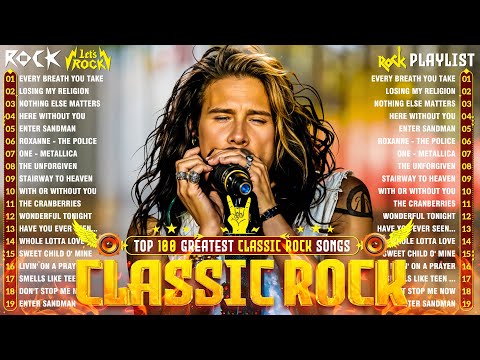 Guns N' Roses, ACDC, Bon Jovi, Metallica, Nirvana, Queen 🎶 Classic Rock Songs 70s 80s 90s Full Album