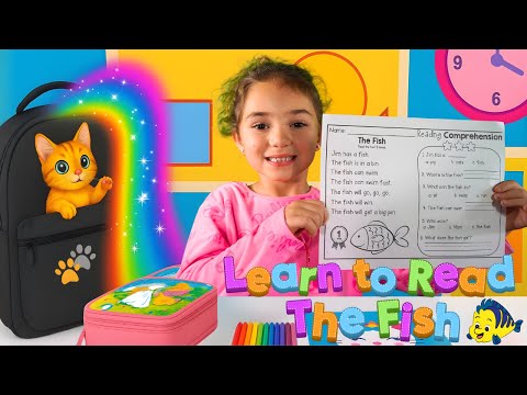 Learn to Read “The Fish” 🐟 Reading Comprehension for Kids with Emy Girl