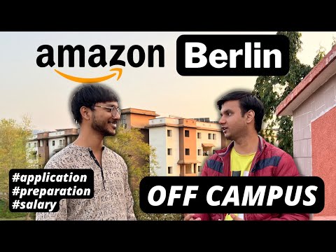 Amazon Germany off campus offer 🤑🤑, application process and Interview experience.