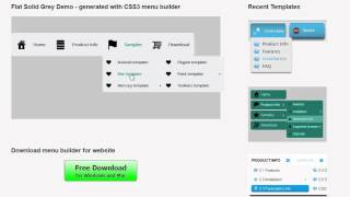 CSS menu builder: create great looking menus in a few clicks!