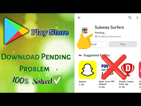 Play store download pending problem solved 100%✅|Play store app download problem❌|100%Work✅ #viral