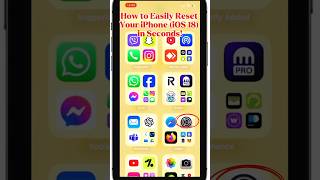 IOS 18: How to Reset Your iPhone in 30 Seconds! #applesupport #appleinsider #iphoneupdates