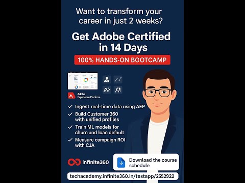100% Practical Adobe AEP Bootcamp Demo | Real-Time BFSI Use Cases | Register Now! -Be a Martech