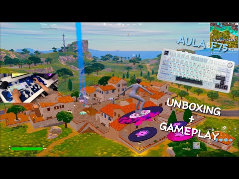 AULA F75 UNBOXING + GAMEPLAY ASMR
