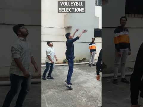 volleyball selections in our college #shorts