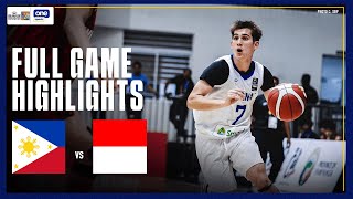 PHILIPPINES vs. INDONESIA | FULL GAME HIGHLIGHTS | FIBA U16 ASIA CUP SEABA QUALIFIERS