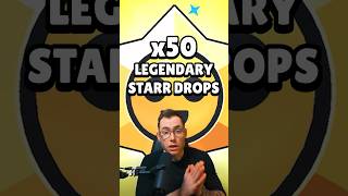 I Opened 50 Legendary Starr Drops and here’s what I got 😱 #brawlstars #legend #starrdrop #skins