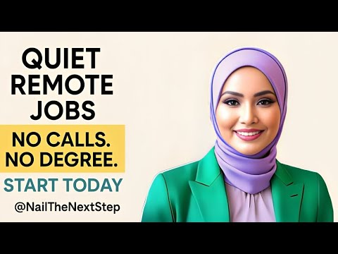 Welcome to NailTheNextStep – Quiet Remote Jobs.  No Calls.  No Degree.