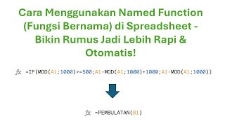 Cara Menggunakan Named Function di Spreadsheet | Bikin Rumus Jadi Lebih Rapi & Otomatis!