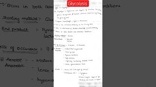 glycolysis #notes #physiotherapy #biochemistry #easynotes