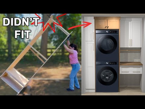 What went WRONG with the tall cabinet build | DIY Laundry Room Makeover | Part 3