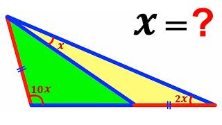 Can you find the angle X? | (Triangle) | #math #maths | #geometry