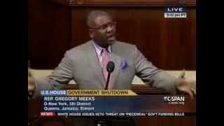 Meeks Speaking About The Government Shutdown