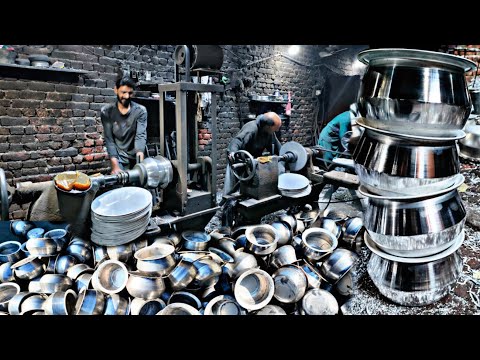 Elegant Solid Silver Pots Making Process | How to make Silver Cooking Pan (handi) in Factory