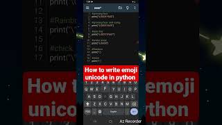 Do you know this  unicode || python unicode emoji #Short #unicode #python #emoji