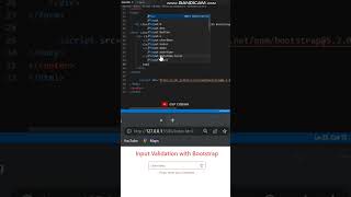 Input Validation in Bootstrap 5 #shorts #viral