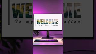 Viral Welcome Slide in PowerPoint #powerpoint #powerpointtemplate #welcome