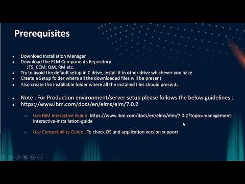 Installing IBM ELM-- Part 1