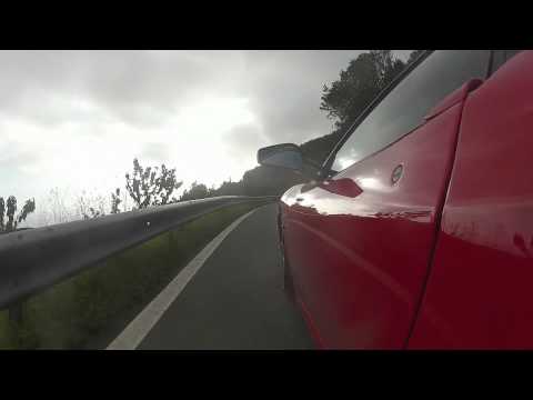 Ferrari F430 on the mountain road