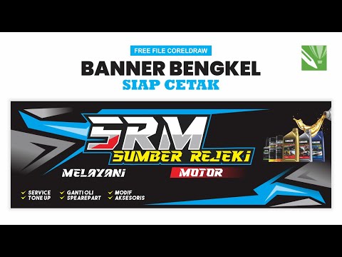 DESAIN BANNER BENGKEL MOTOR | CORELDRAW