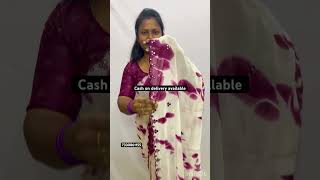 #georgettesarees #shiboriworksarees #handstockcashondelivery #codavailable