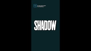 Text Shadow Effect in Photoshop | #shorts