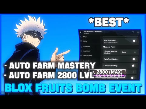 [Bomb💣] Blox Fruits Script - Auto Farm 2800 Lvl, Auto Farm Mastery, Sea Events, Fruit Rain & More!