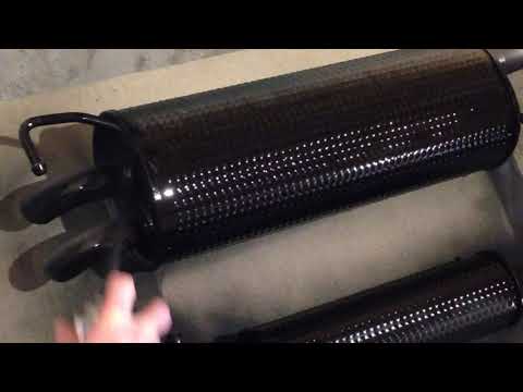 SPRAY PAINTING A NEW CAR EXHAUST BEFORE INSTALL