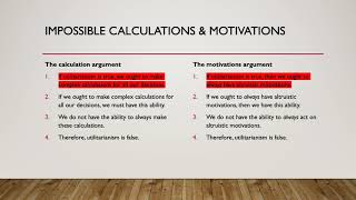 Normative Ethics - Are consequentialism and utilitarianism too demanding?