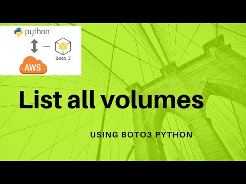 aws boto3 automation | list all ebs volumes using  aws boto3