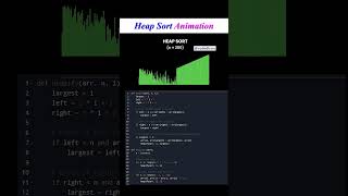 Heap Sort Animation That Finally Makes Sense 🌳🔥 #shorts #youtubeshorts #viral #python