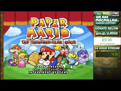 Macmillan Game Changers 24 Hour Stream - Paper Mario: The Thousand Year Door