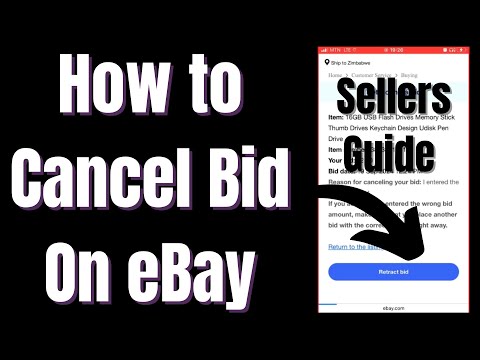 How to Cancel/Retract Bid On eBay (Seller)