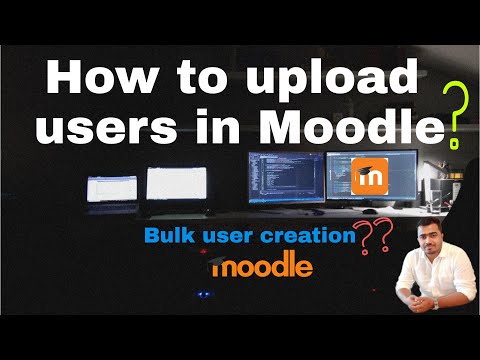 How to add users in Moodle | Bulk Upload | CSV Upload #moodle